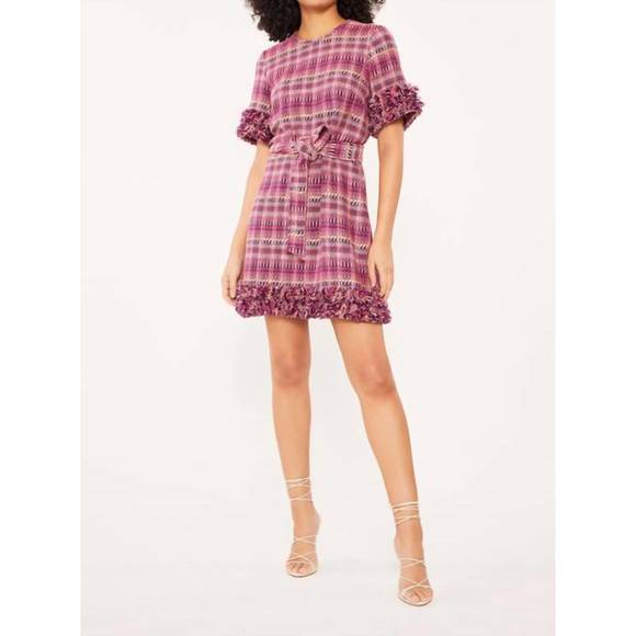 CINQ A SEPT Dresses & Skirts - NEW CINQ A SEPT boxweave easton dress in pink multi